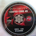 Le Cable gainé Effzett Coated Core 49 brins et l’  Effzett coated Core 7 brins